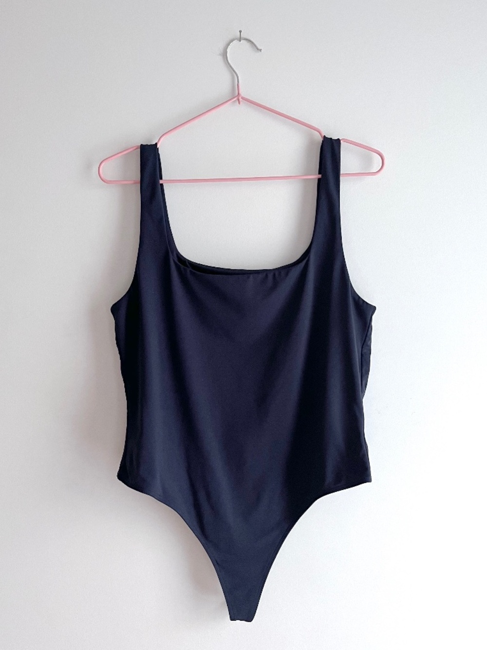 Babaton square neck contour bodysuit in navy - Size 1X